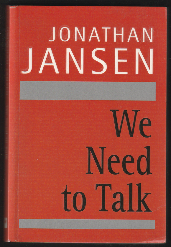We Need To Talk By Jonathan Jansen