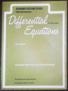 Differential Equations by Frand Ayres