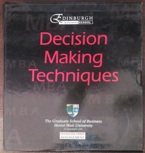 Edinburgh Business School Decision Making Techniques