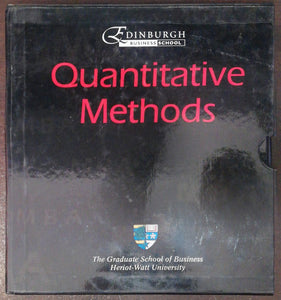 Edinburgh Business School Quantitative Methods