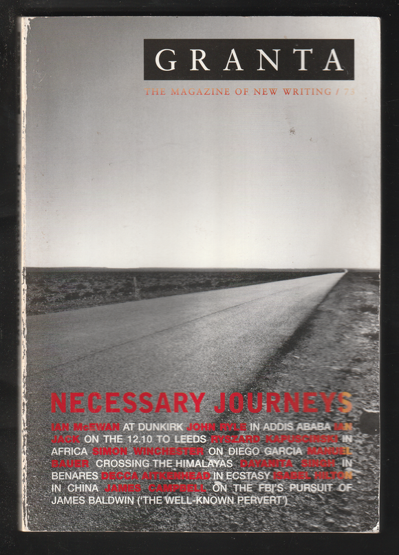 Necessary Journeys The Magazine of New Writing