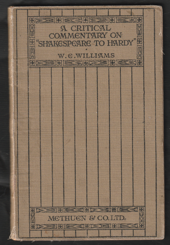 A Critical Commentary on Shakespeare to Hardy