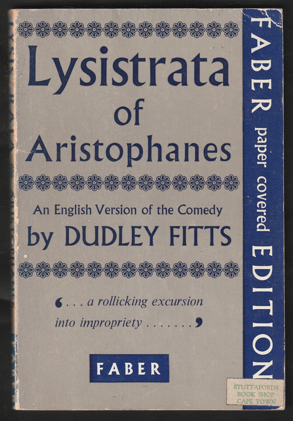 Lysistrata Of Aristophanes By Dudley Fitts