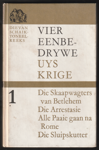 Vier Eenbe-Drywe Uys Krige By J.L. van Schaik