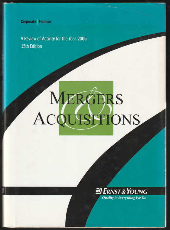 Merges Acquisitions By Ernst & Young 15th Edition