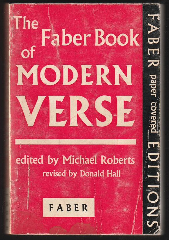 The Faber Book Of Modern Verse By Michael Roberts