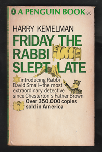 Friday The Rabbi Slept Late By Harry Kemelman