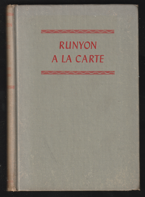 Runyon A La Carte By Damon Runyon