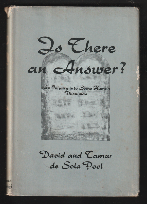 Is There An Answer ? By David & Tamar de Sola Pool