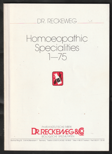 Homoeopathic Specialities 1-75 By Dr. Reckeweg