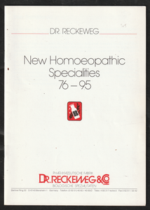 New Homoeopathic Specialities 76-95 By Dr. Reckeweg