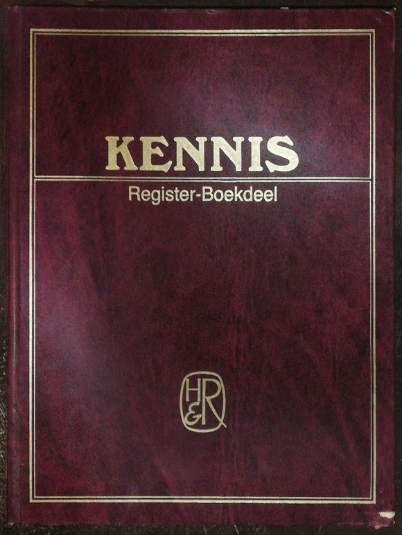 Kennis Register-Boekdeel