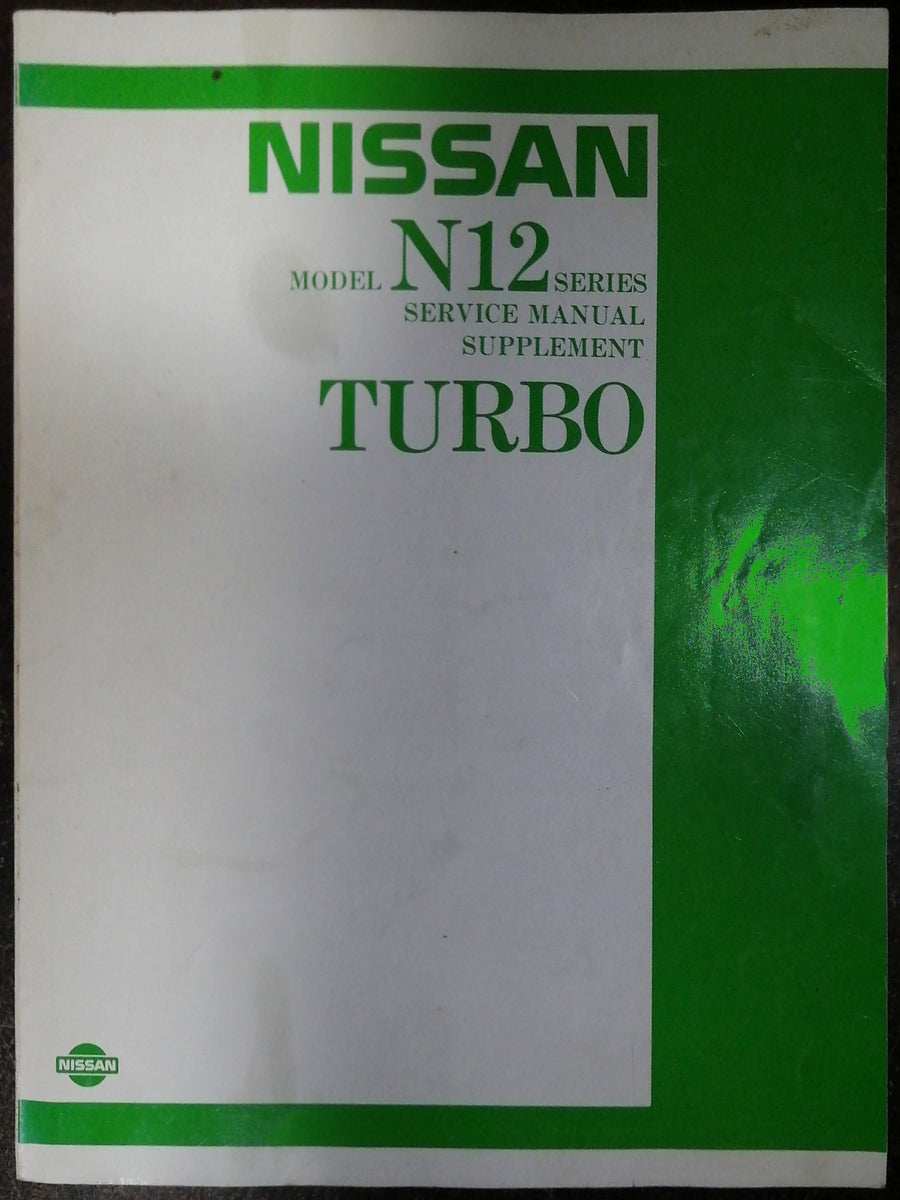 Nissan Model N12 Series Turbo – Buy Books Online SA