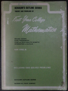 First Year College Mathematics Including 1850 Solved Problems