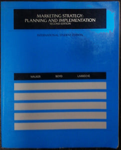 Marketing Strategy: Planning And Implemetation 2nd Edition