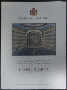 L'Elisir D'Amore By Testro Di San Carlo