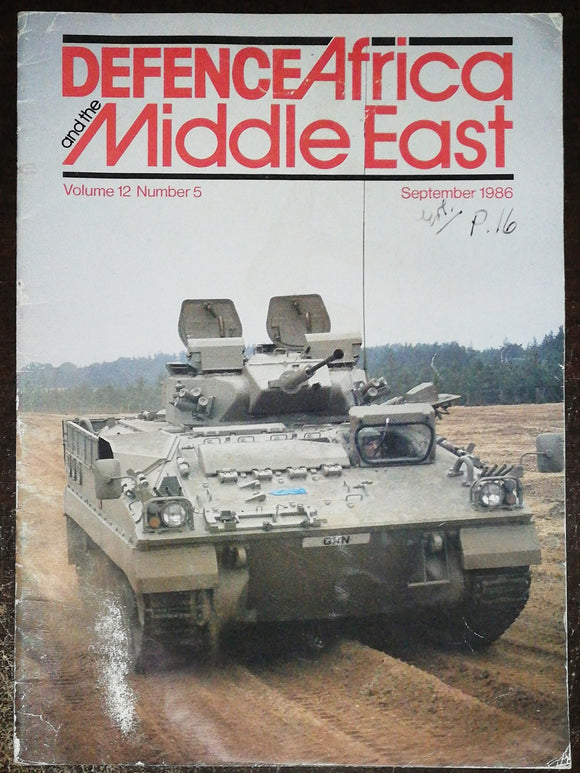 Defence Africa And The Middle East Volume 12 Number 5 September 1986