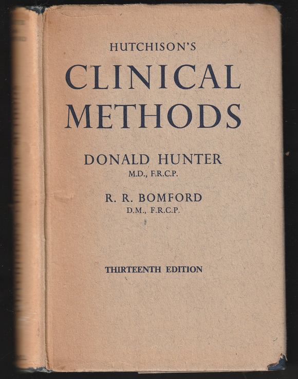 Hutchison's Clinical Methods By Donald Hunter 13th Edition