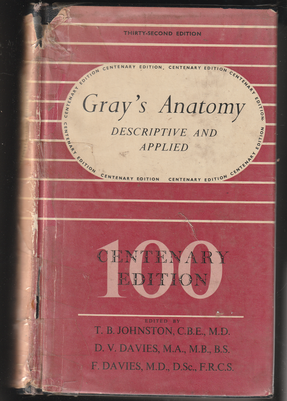 Gray's Anatomy Descriptive And Applied 100 Centenary Edition