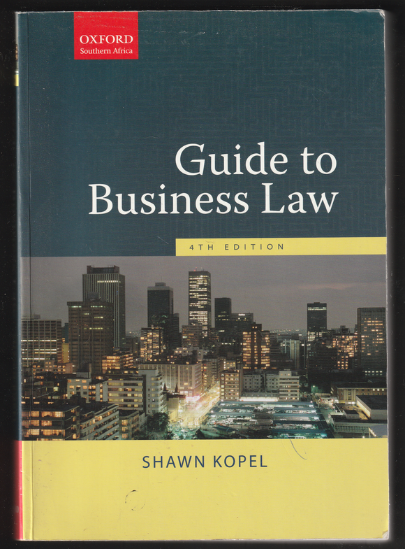 Guide To Business Law 4th Edition By Shawn Kopel Buy Books Online SA